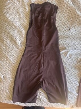 SKIMS Sleeveless One-Piece Swimsuit in Deep Brown